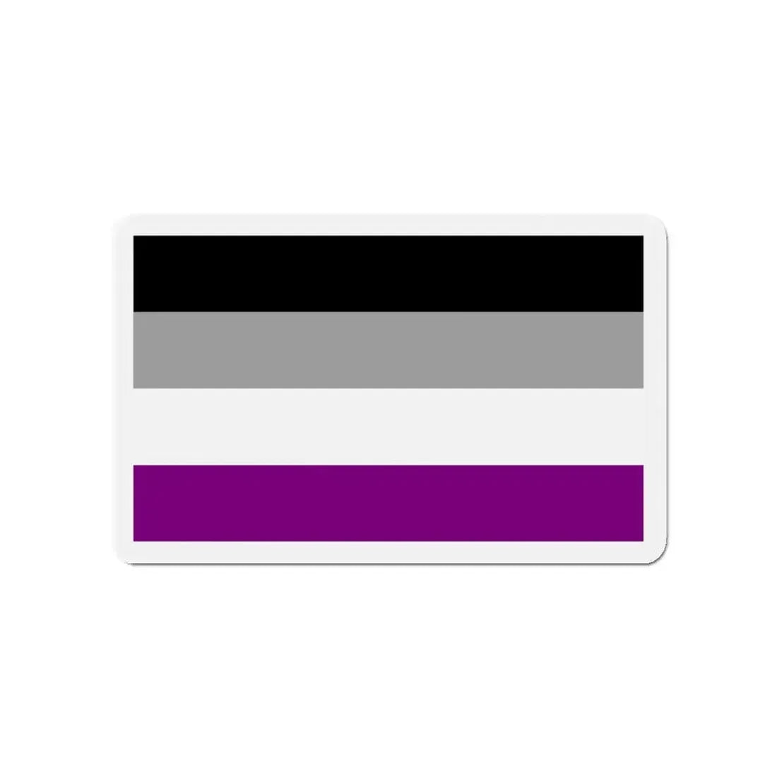 Asexual Pride Flag - Refrigerator Magnet 4 Inch - The Sticker Space