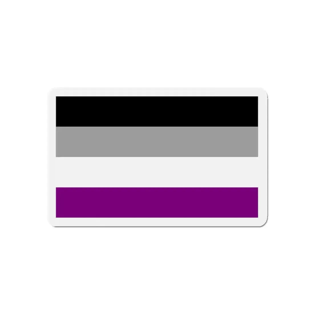 Asexual Pride Flag - Refrigerator Magnet 5 Inch - The Sticker Space