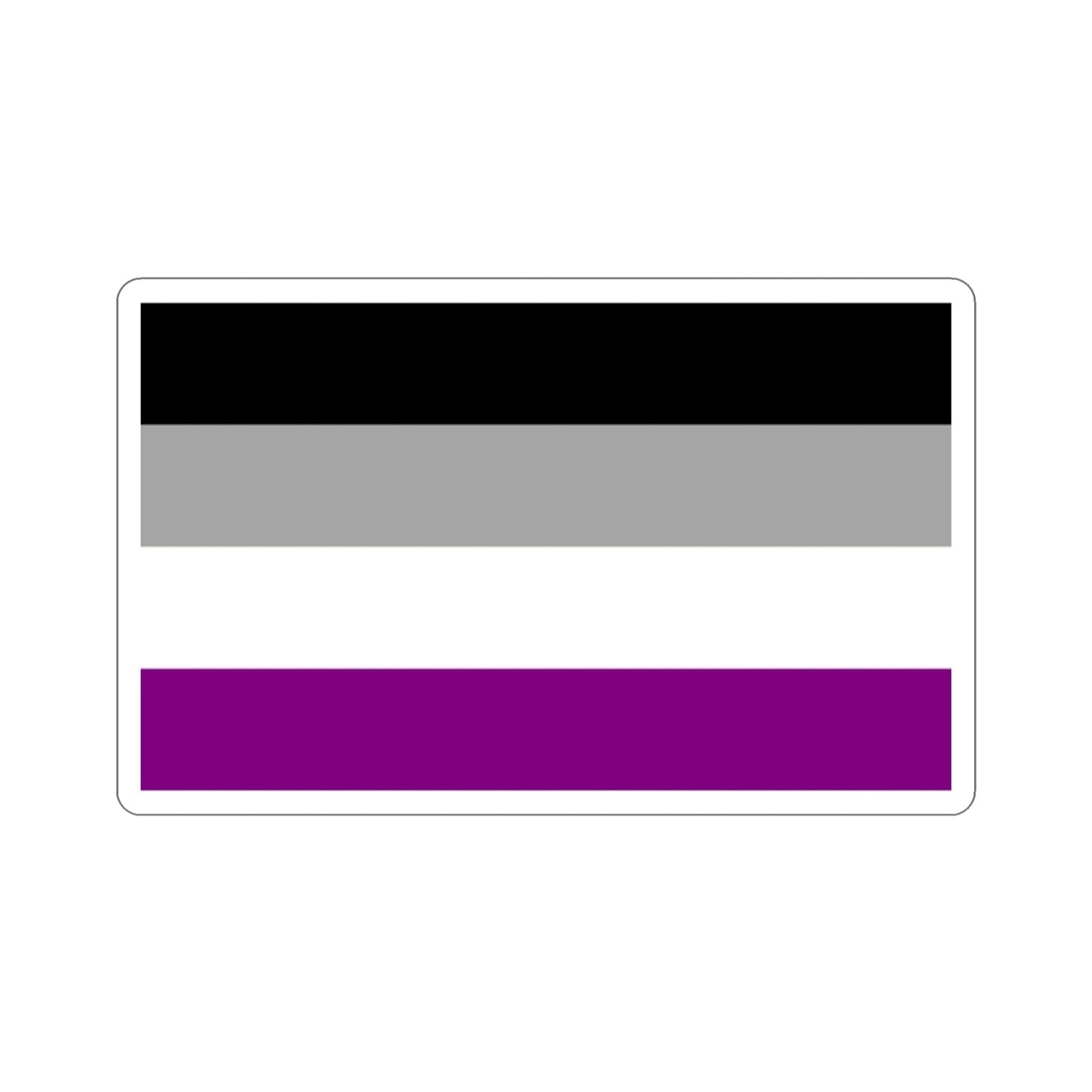 Asexual Pride Flag STICKER Vinyl Die-Cut Decal-2 Inch-The Sticker Space