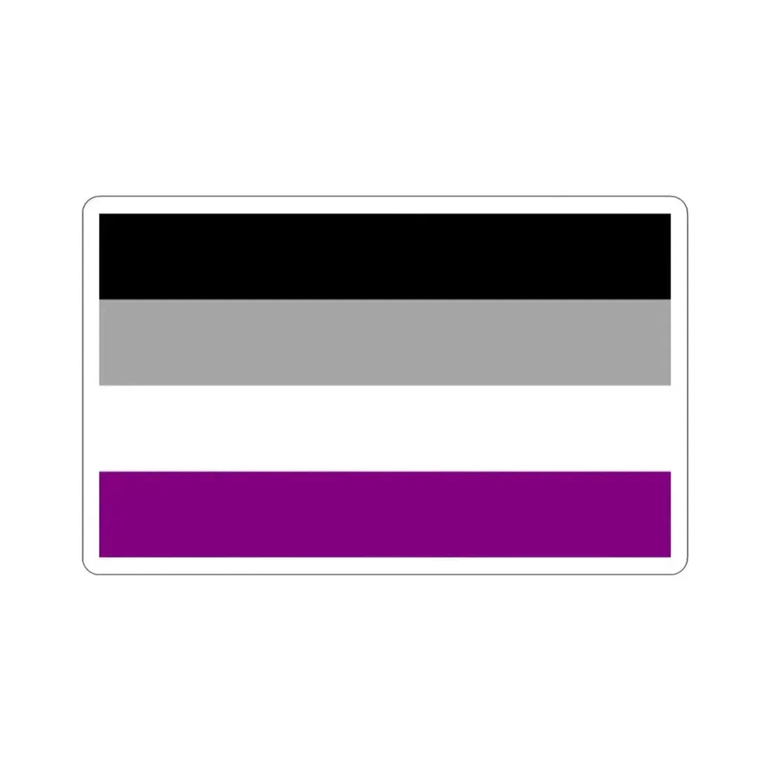 Asexual Pride Flag STICKER Vinyl Die-Cut Decal 2 Inch - The Sticker Space
