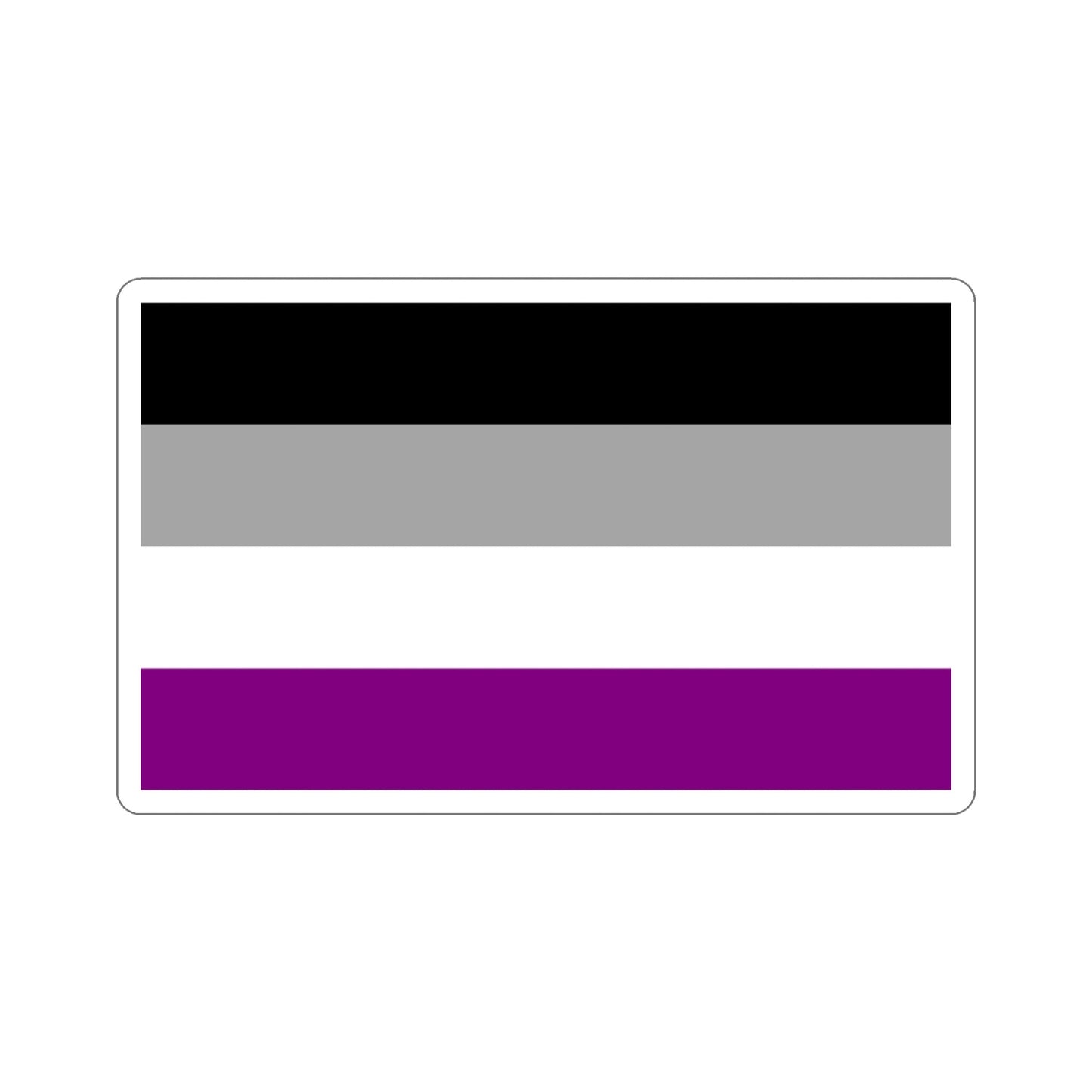 Asexual Pride Flag STICKER Vinyl Die-Cut Decal-3 Inch-The Sticker Space