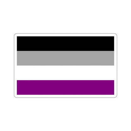 Asexual Pride Flag STICKER Vinyl Die-Cut Decal 4 Inch - The Sticker Space