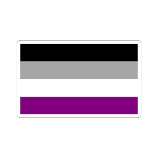 Asexual Pride Flag STICKER Vinyl Die-Cut Decal 6 Inch - The Sticker Space