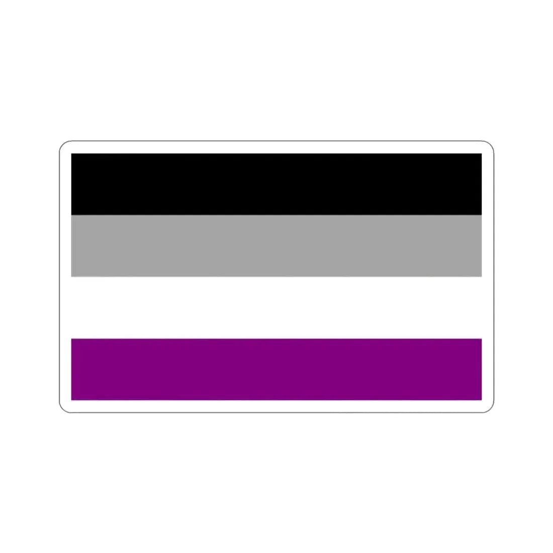 Asexual Pride Flag STICKER Vinyl Die-Cut Decal - The Sticker Space