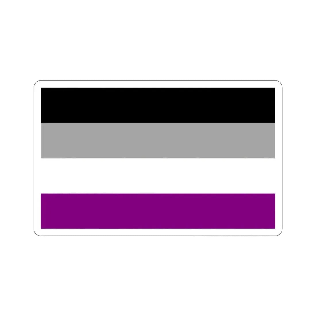 Asexual Pride Flag STICKER Vinyl Die-Cut Decal - The Sticker Space