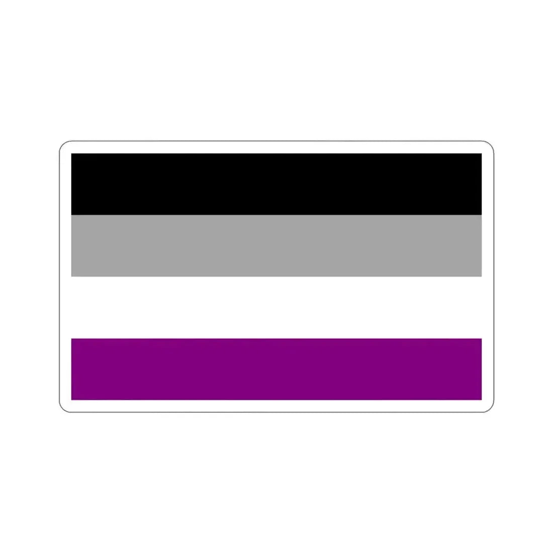 Asexual Pride Flag STICKER Vinyl Die-Cut Decal - The Sticker Space