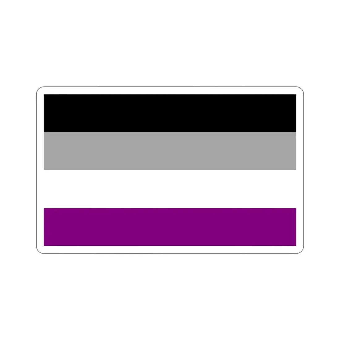 Asexual Pride Flag STICKER Vinyl Die-Cut Decal - The Sticker Space