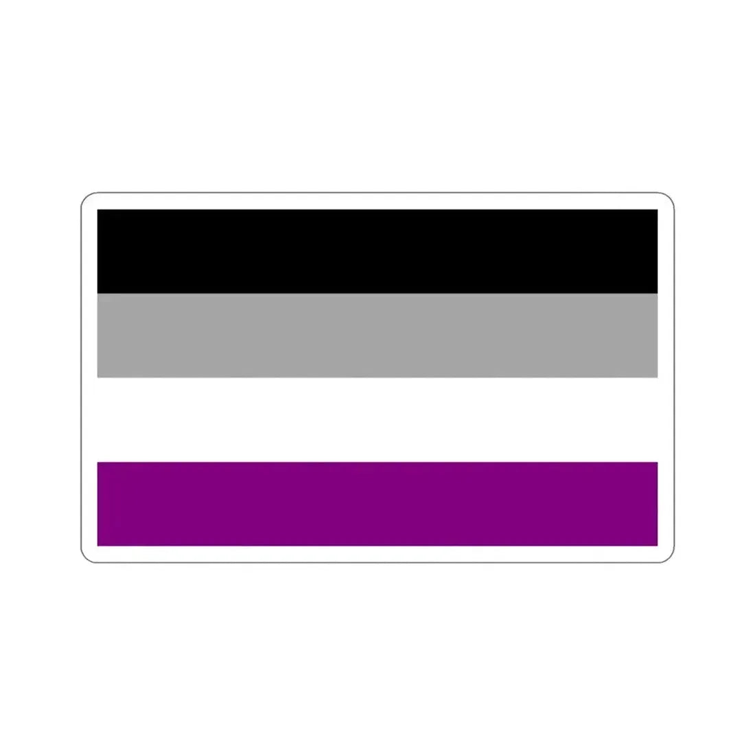 Asexual Pride Flag STICKER Vinyl Die-Cut Decal - The Sticker Space
