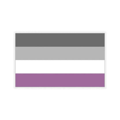 Asexual Pride Flag - STICKER Vinyl Kiss-Cut Decal 2 Inch Transparent - The Sticker Space