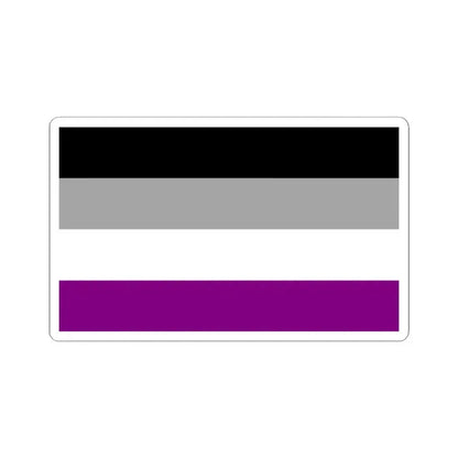 Asexual Pride Flag - STICKER Vinyl Kiss-Cut Decal 2 Inch White - The Sticker Space