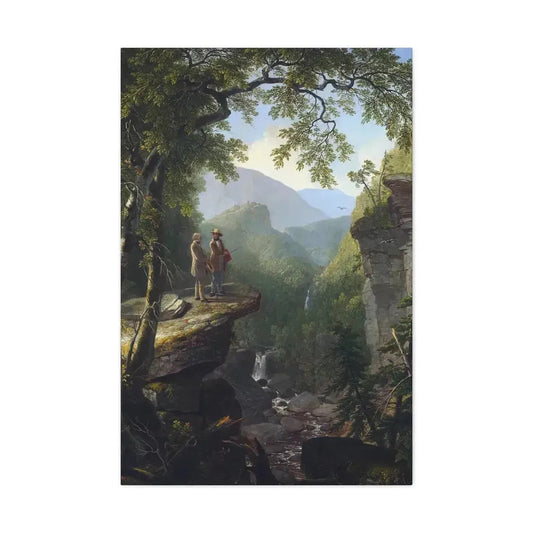 Asher Brown Durand (1796-1886) Kindred Spirits 1849 - Canvas Wall Art 24″ x 36″ 1.25" - The Sticker Space
