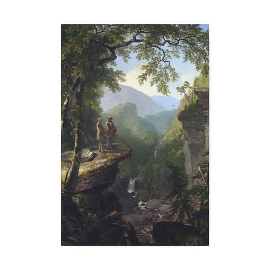 Asher Brown Durand (1796-1886) Kindred Spirits 1849 - Canvas Wall Art-24″ x 36″-The Sticker Space