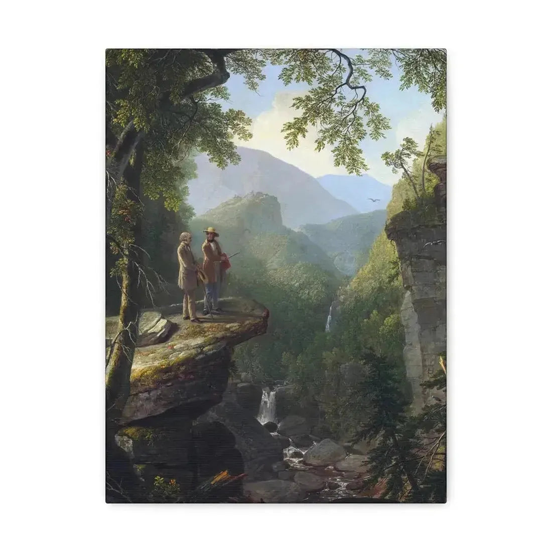 Asher Brown Durand (1796-1886) Kindred Spirits 1849 - Canvas Wall Art - The Sticker Space