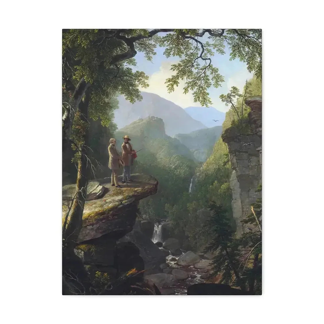 Asher Brown Durand (1796-1886) Kindred Spirits 1849 - Canvas Wall Art - The Sticker Space