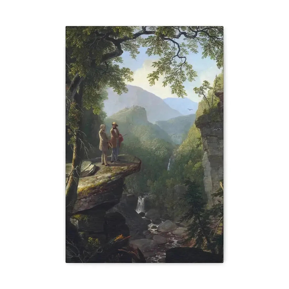Asher Brown Durand (1796-1886) Kindred Spirits 1849 - Canvas Wall Art - The Sticker Space