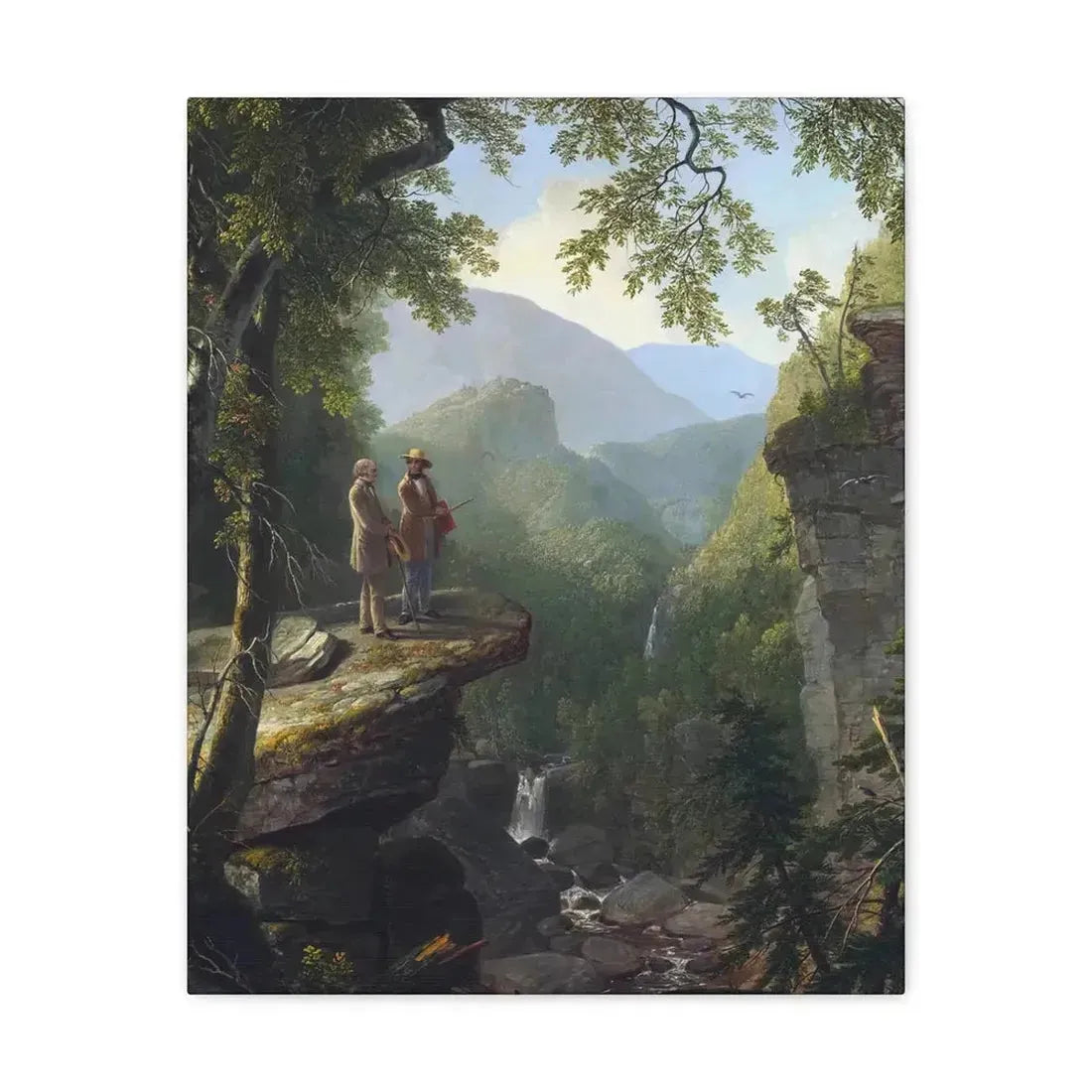 Asher Brown Durand (1796-1886) Kindred Spirits 1849 - Canvas Wall Art - The Sticker Space