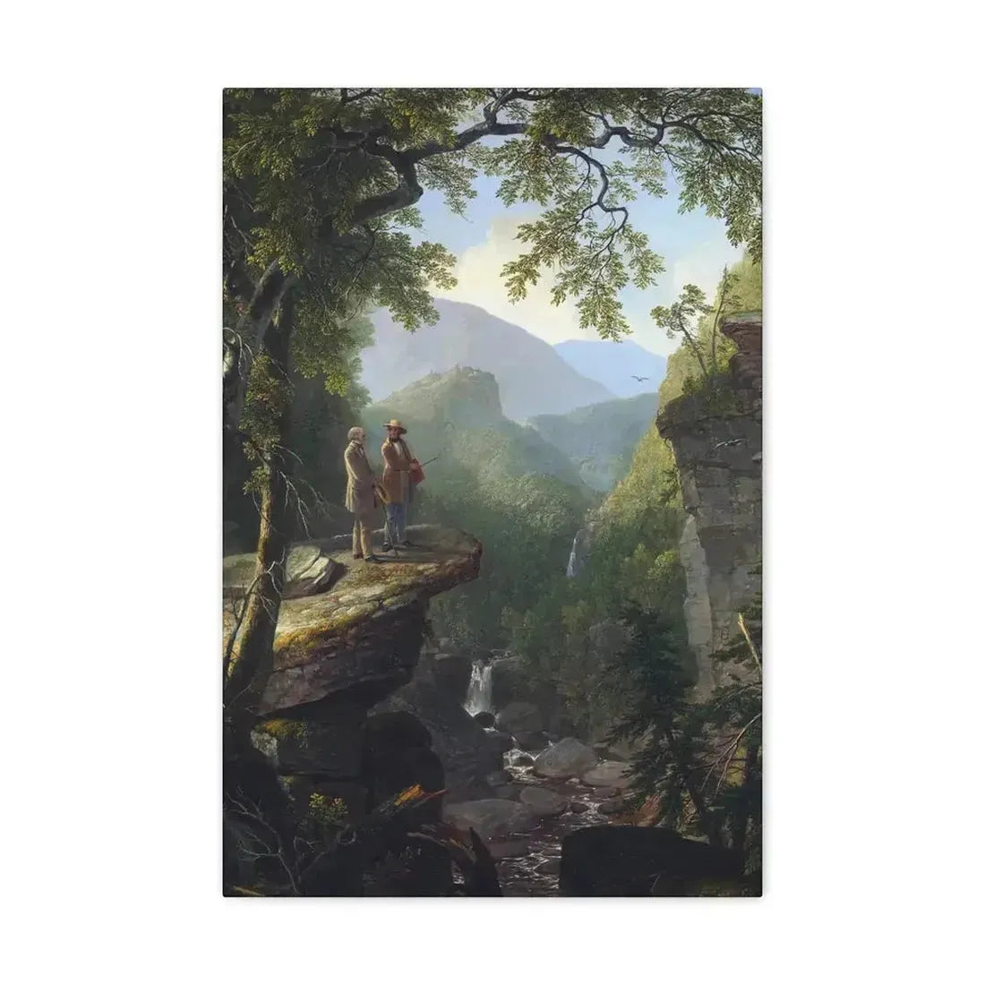 Asher Brown Durand (1796-1886) Kindred Spirits 1849 - Canvas Wall Art - The Sticker Space