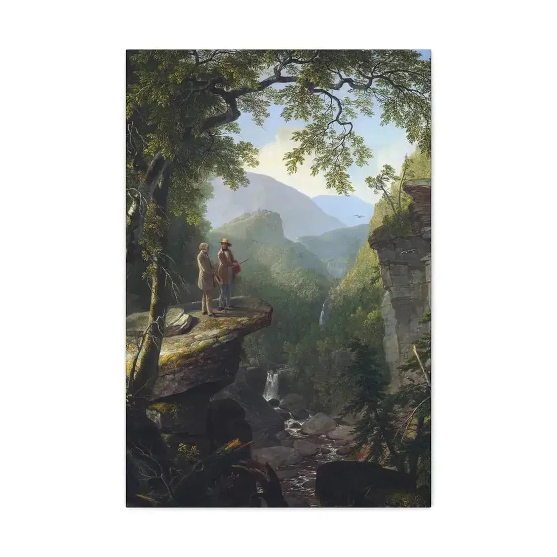 Asher Brown Durand (1796-1886) Kindred Spirits 1849 - Canvas Wall Art - The Sticker Space