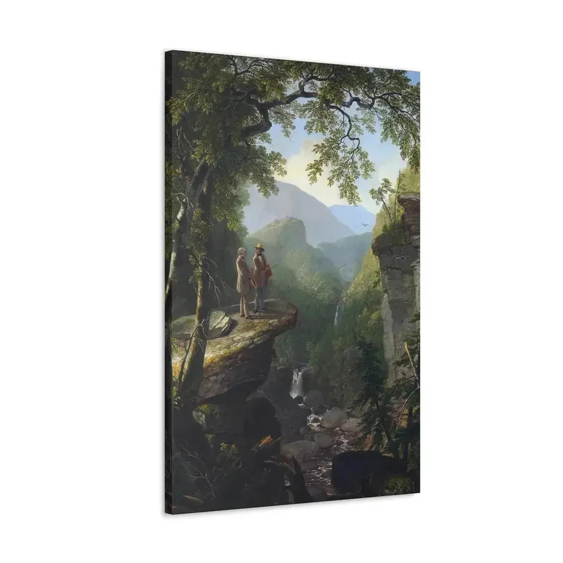 Asher Brown Durand (1796-1886) Kindred Spirits 1849 - Canvas Wall Art - The Sticker Space