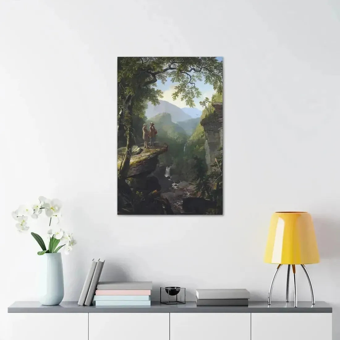 Asher Brown Durand (1796-1886) Kindred Spirits 1849 - Canvas Wall Art - The Sticker Space