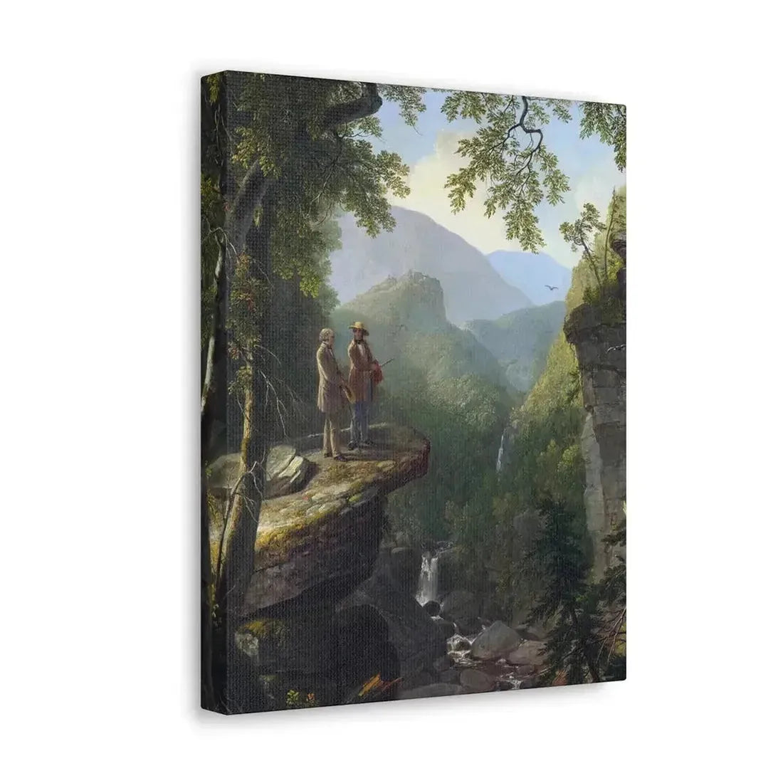 Asher Brown Durand (1796-1886) Kindred Spirits 1849 - Canvas Wall Art - The Sticker Space