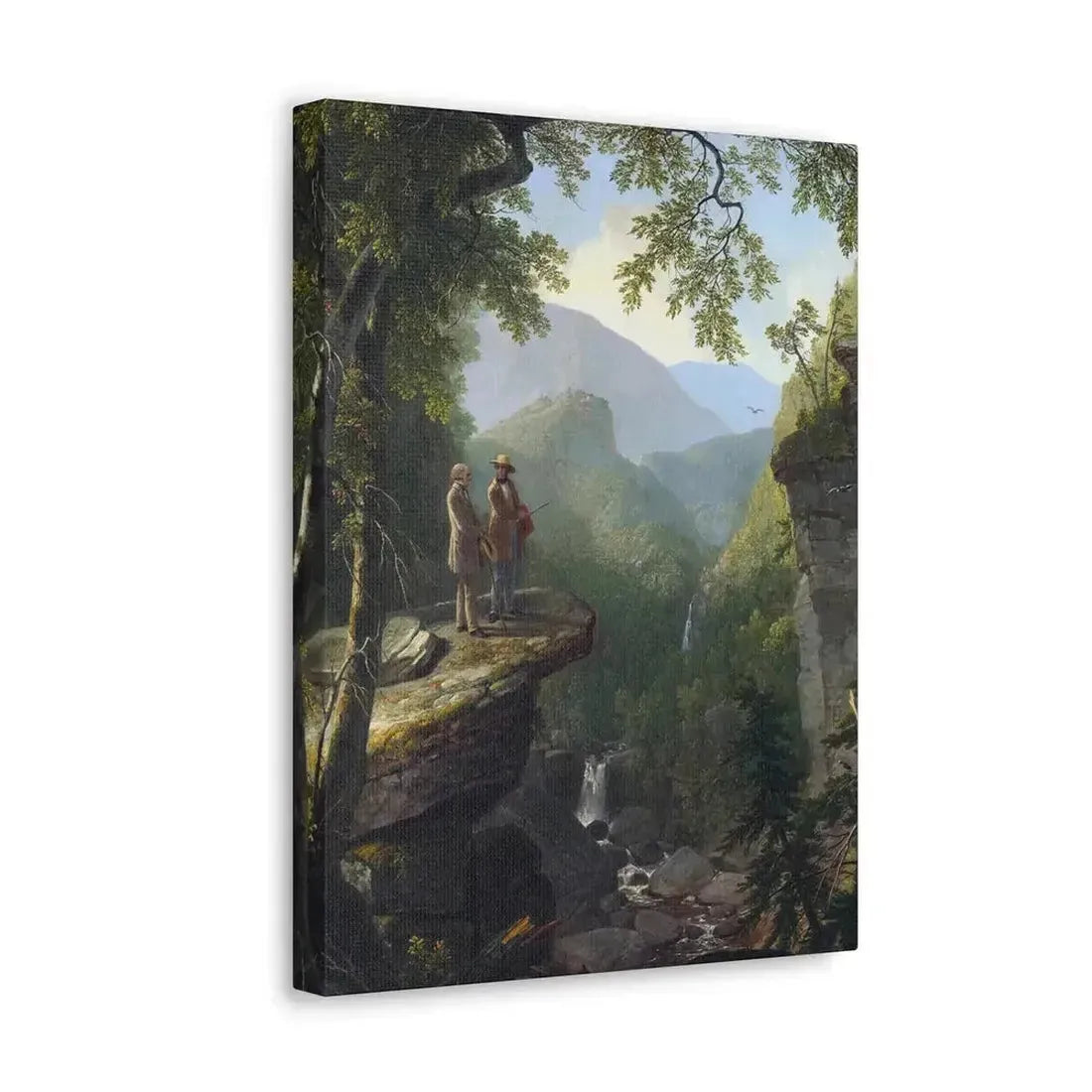 Asher Brown Durand (1796-1886) Kindred Spirits 1849 - Canvas Wall Art - The Sticker Space