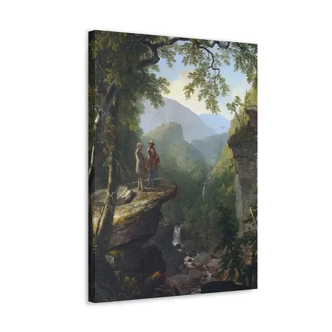 Asher Brown Durand (1796-1886) Kindred Spirits 1849 - Canvas Wall Art - The Sticker Space