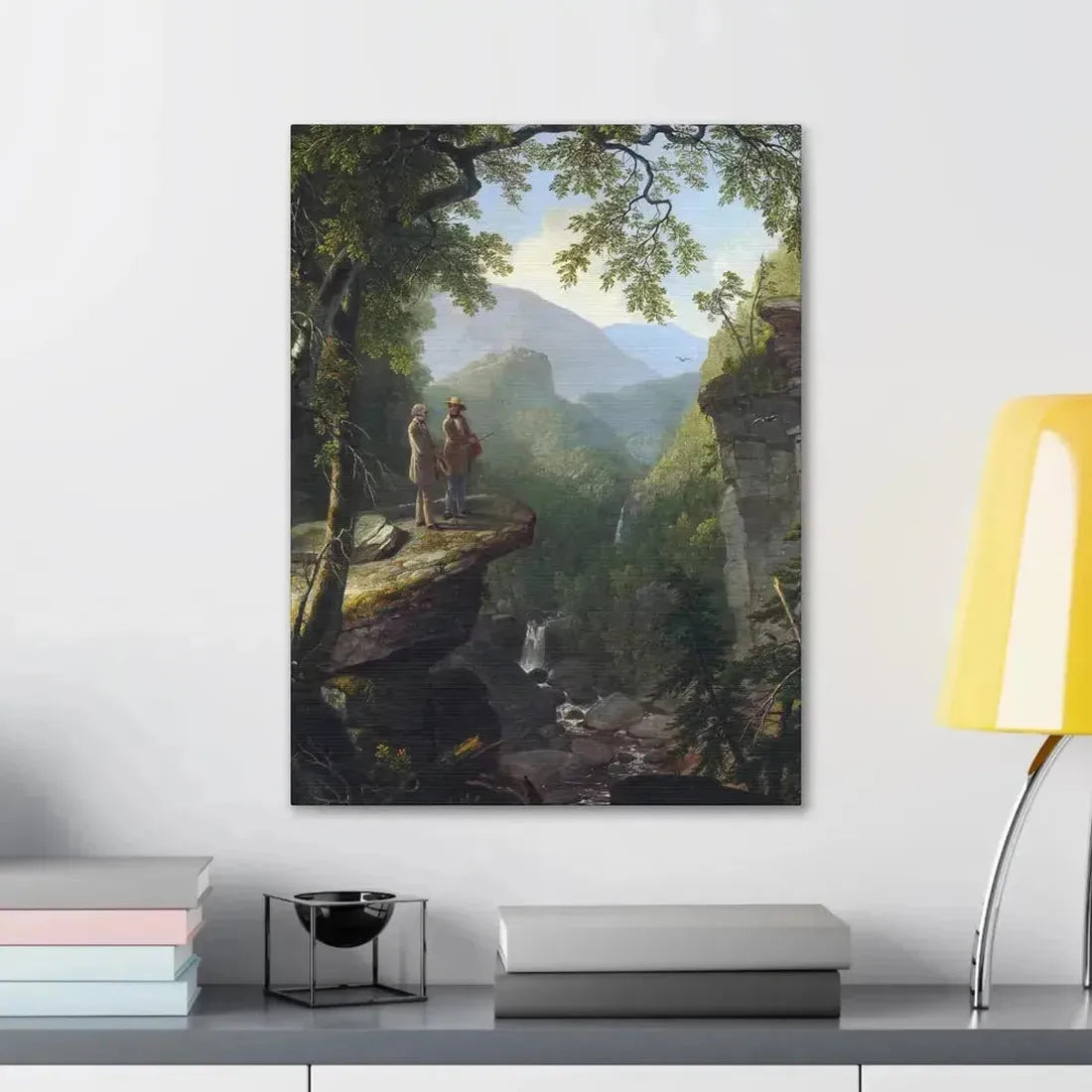 Asher Brown Durand (1796-1886) Kindred Spirits 1849 - Canvas Wall Art - The Sticker Space