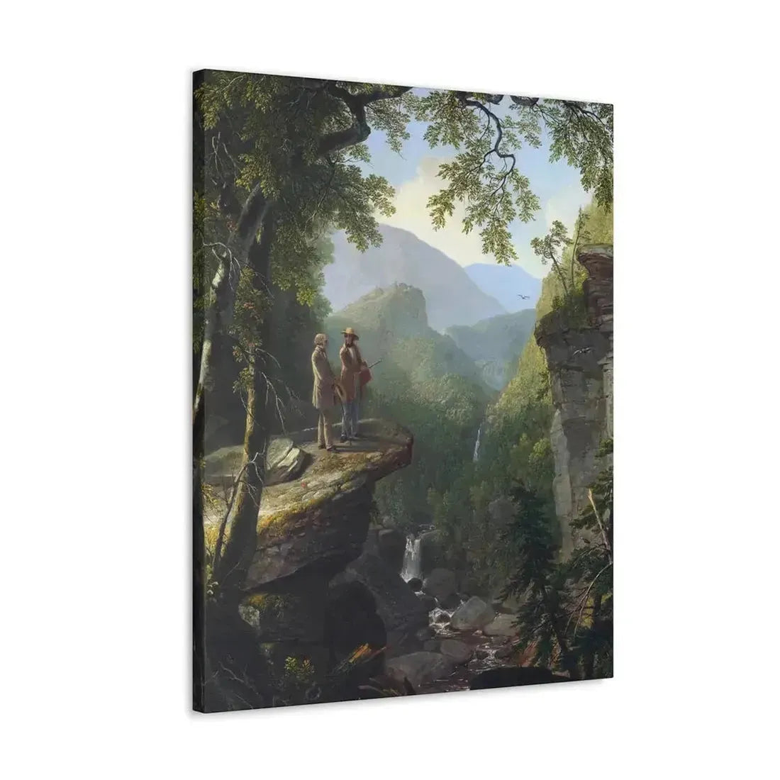 Asher Brown Durand (1796-1886) Kindred Spirits 1849 - Canvas Wall Art - The Sticker Space