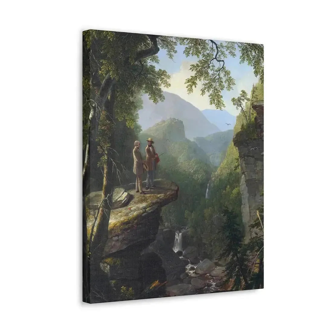 Asher Brown Durand (1796-1886) Kindred Spirits 1849 - Canvas Wall Art - The Sticker Space