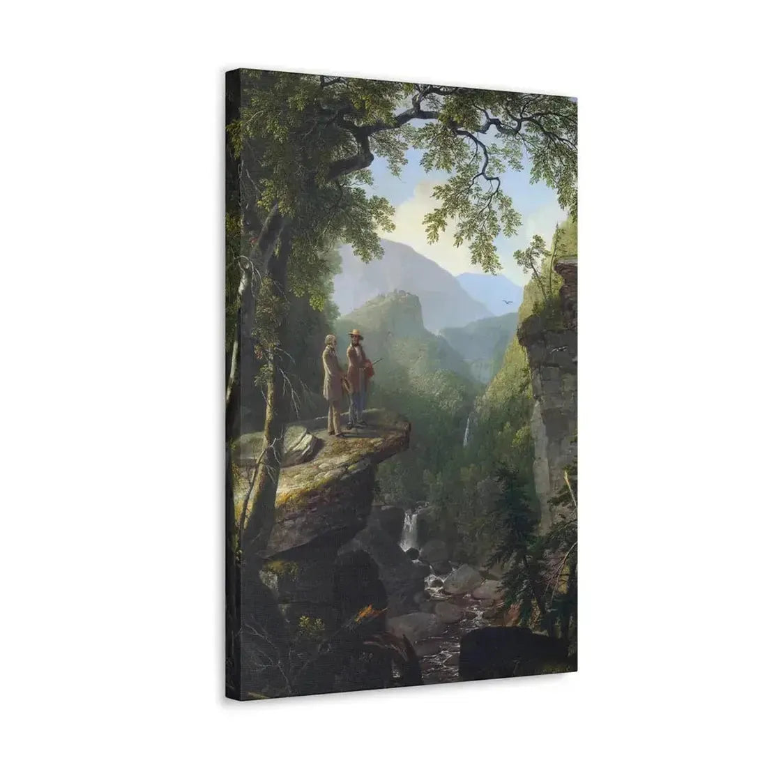 Asher Brown Durand (1796-1886) Kindred Spirits 1849 - Canvas Wall Art - The Sticker Space
