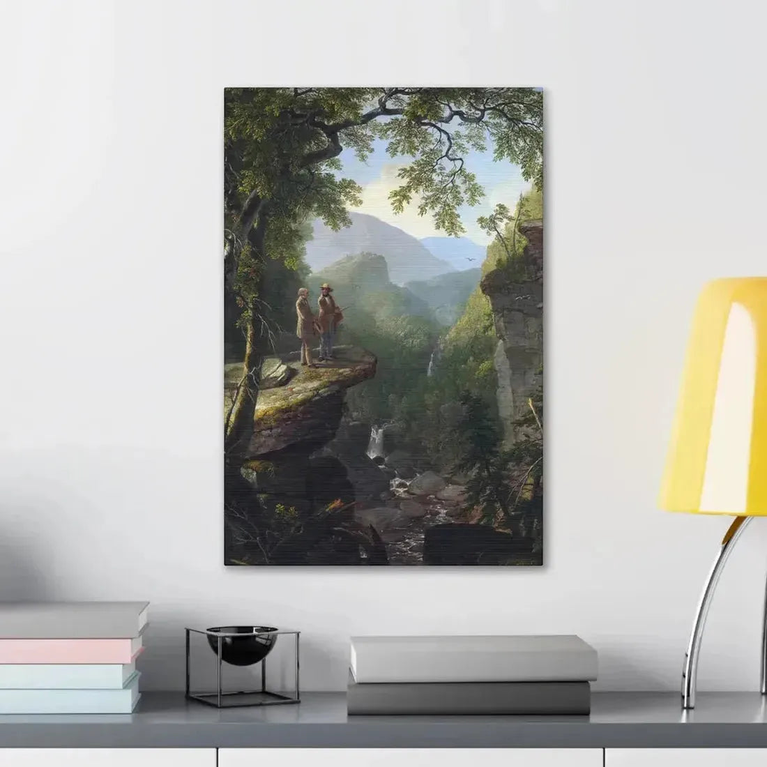 Asher Brown Durand (1796-1886) Kindred Spirits 1849 - Canvas Wall Art - The Sticker Space