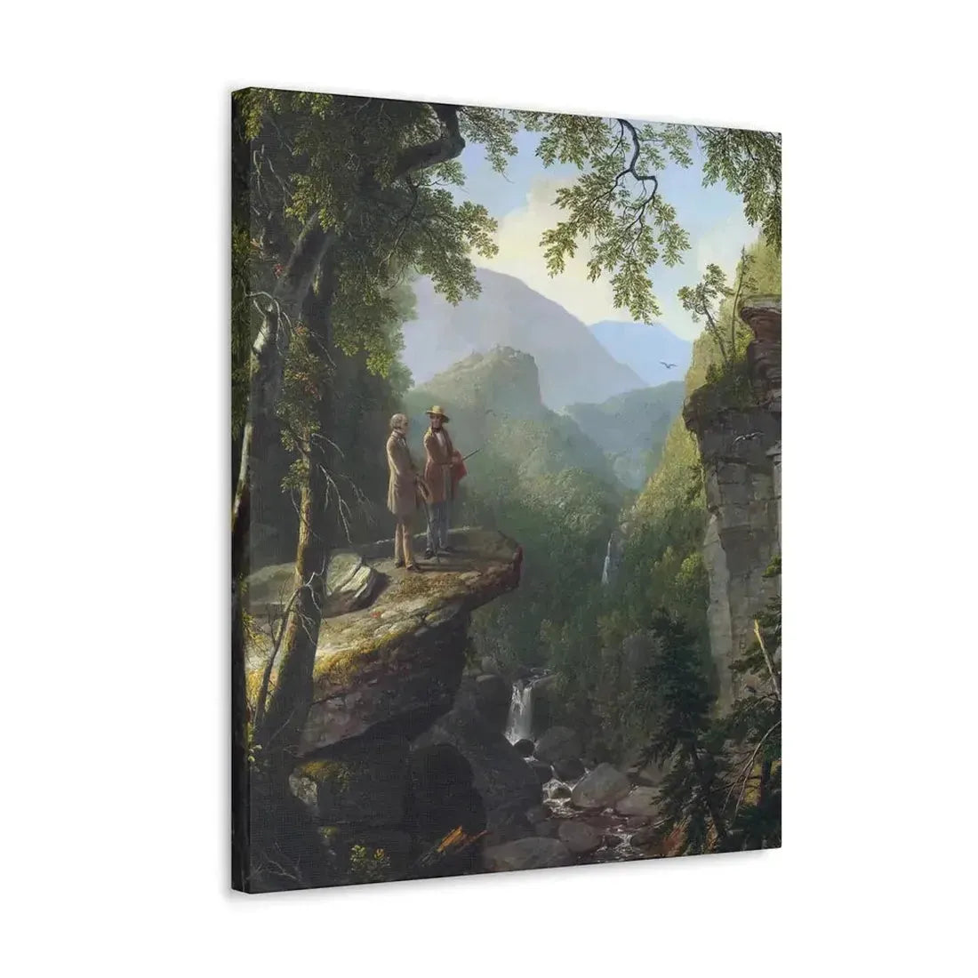 Asher Brown Durand (1796-1886) Kindred Spirits 1849 - Canvas Wall Art - The Sticker Space