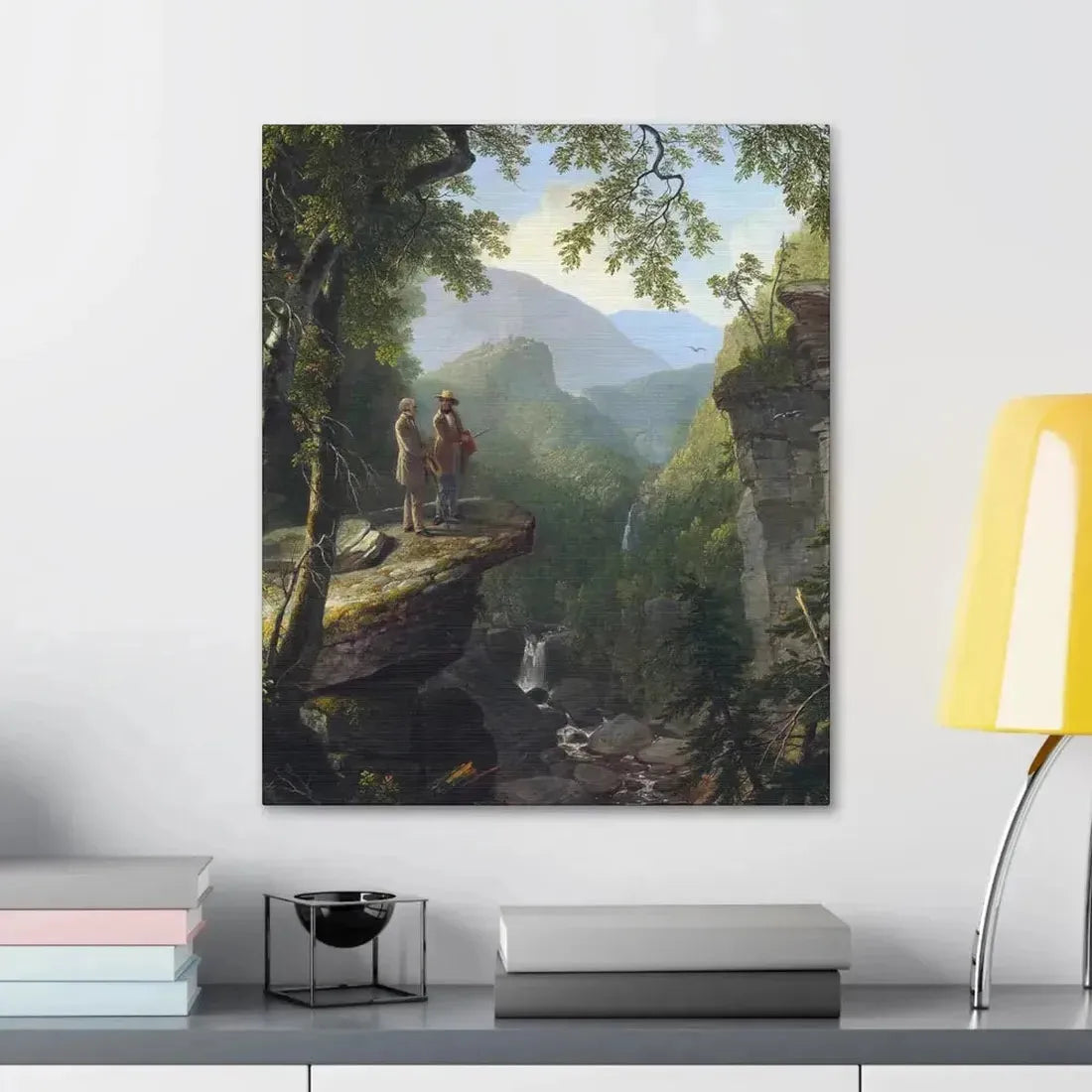 Asher Brown Durand (1796-1886) Kindred Spirits 1849 - Canvas Wall Art - The Sticker Space