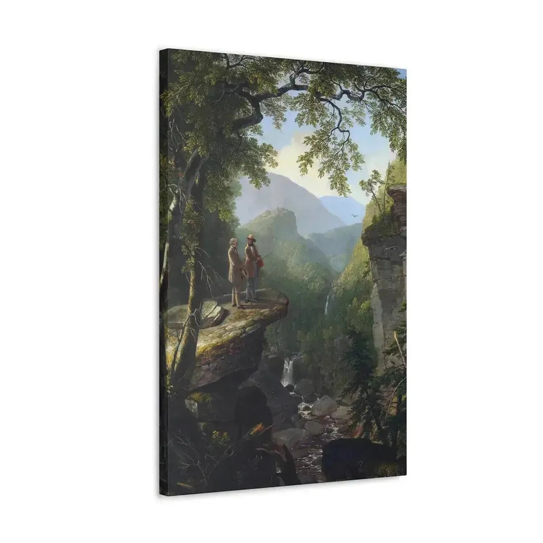 Asher Brown Durand (1796-1886) Kindred Spirits 1849 - Canvas Wall Art - The Sticker Space