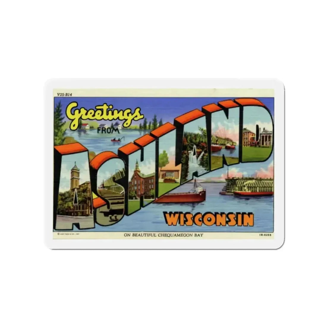 Ashland Wisconsin (Greeting Postcards) Refrigerator Magnet - The Sticker Space