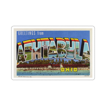 Ashtabula Ohio (Greeting Cards) STICKER Vinyl Die-Cut Decal-5 Inch-The Sticker Space