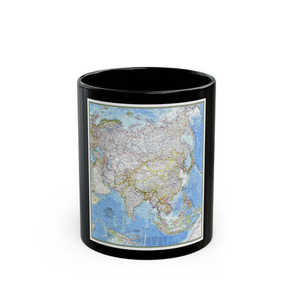 Asia (1971) (Map) Black Coffee Mug-11oz-The Sticker Space