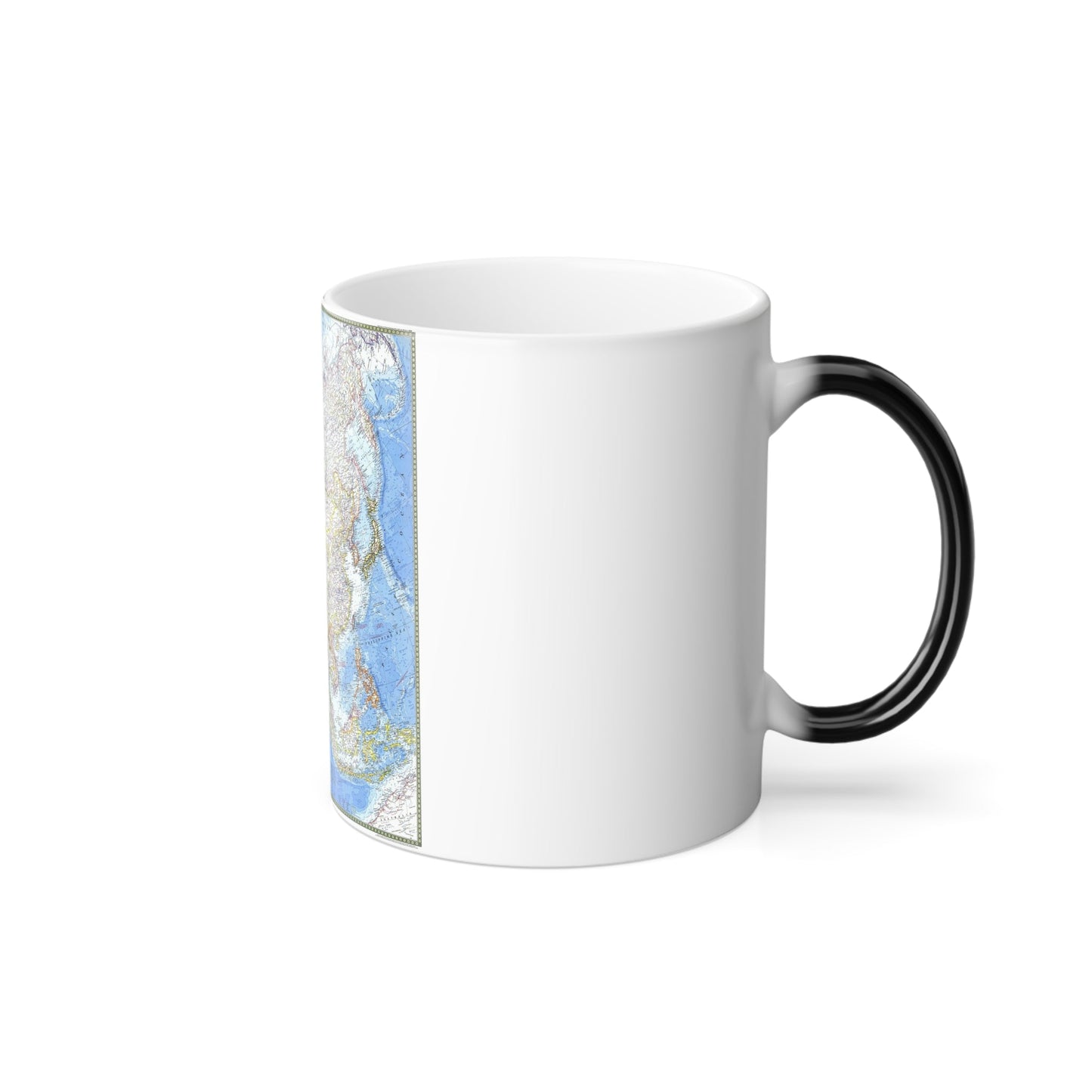 Asia (1971) (Map) Color Changing Mug 11oz-11oz-The Sticker Space