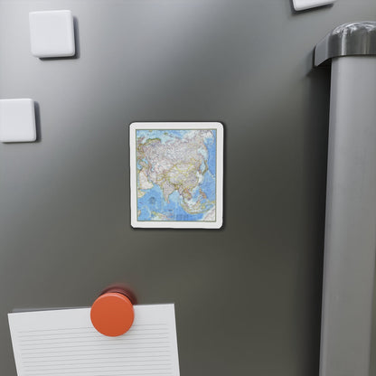 Asia (1971) (Map) Refrigerator Magnet-The Sticker Space