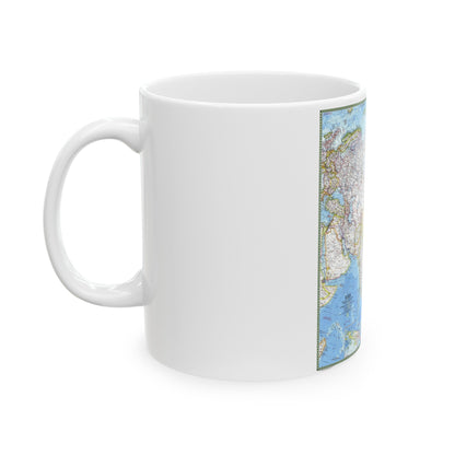 Asia (1971) (Map) White Coffee Mug-The Sticker Space