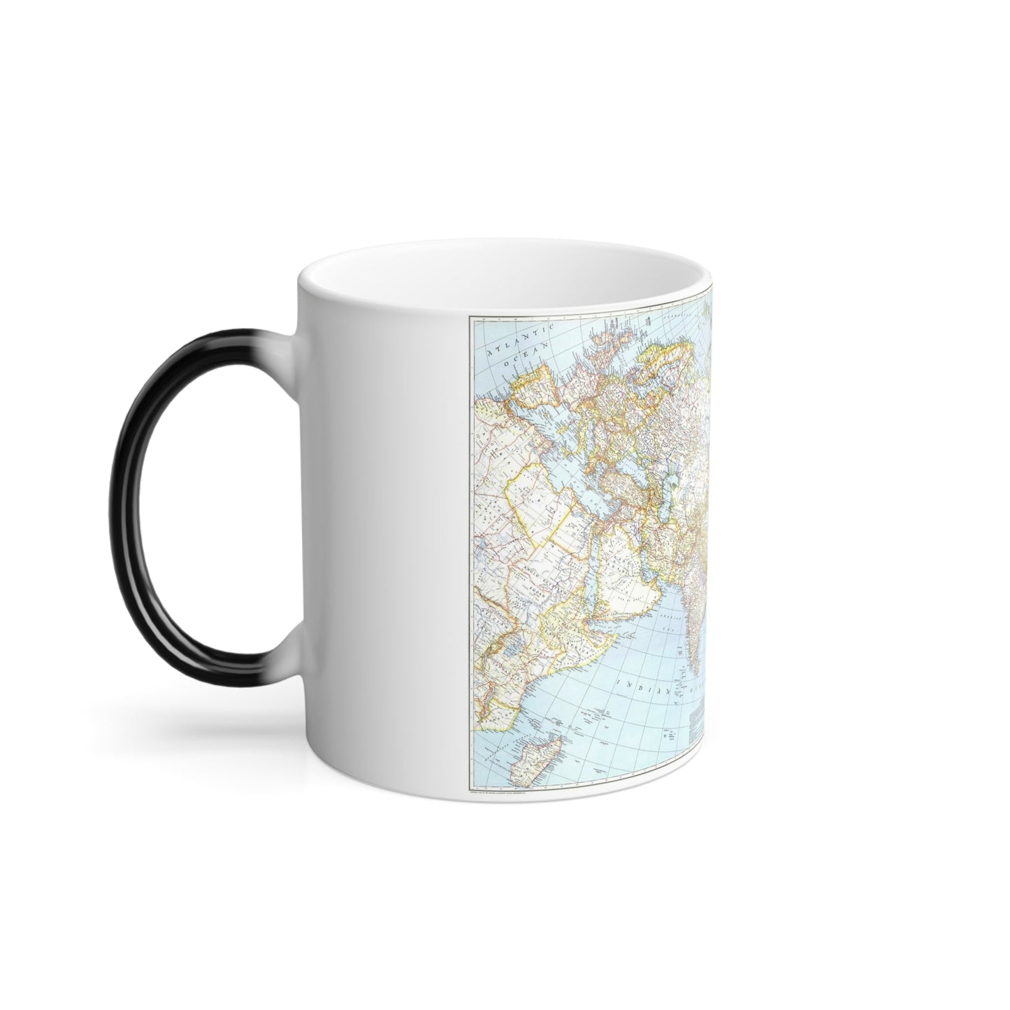 Asia and Adjacent Areas (1942) (Map) Color Changing Mug 11oz-11oz-The Sticker Space