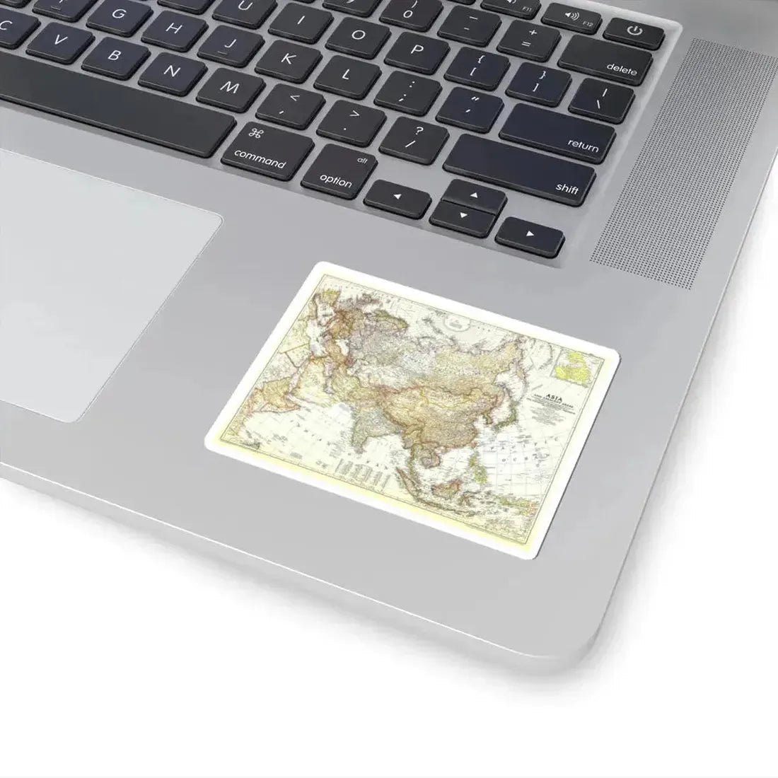 Asia and Adjacent Areas (1951) (Map) STICKER Vinyl Kiss-Cut Decal - The Sticker Space