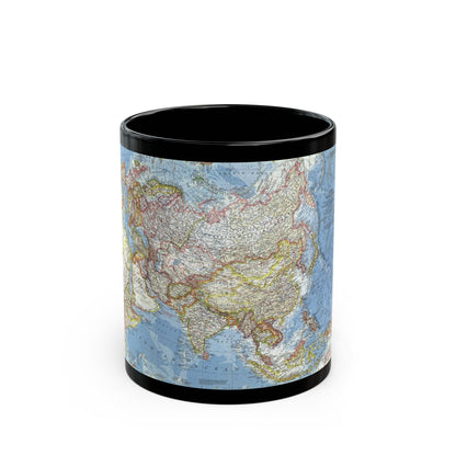 Asia and Adjacent Areas (1959) (Map) Black Coffee Mug-11oz-The Sticker Space