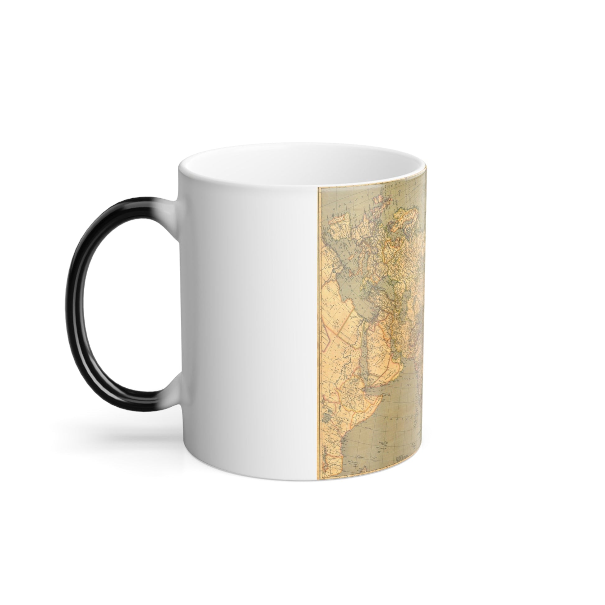 Asia and Adjacent Regions (1933) (Map) Color Changing Mug 11oz-11oz-The Sticker Space