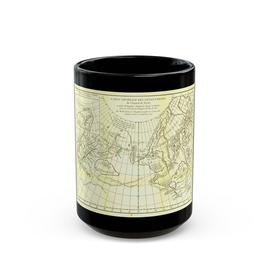 Asia - Carte Generale des Decouvertes (1892) (Map) Black Coffee Mug-15oz-The Sticker Space