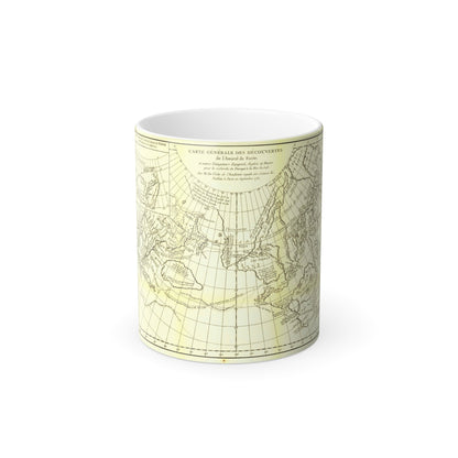 Asia - Carte Generale des Decouvertes (1892) (Map) Color Changing Mug 11oz-11oz-The Sticker Space