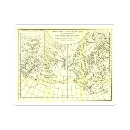 Asia - Carte Generale des Decouvertes (1892) (Map) STICKER Vinyl Kiss-Cut Decal 6 Inch White - The Sticker Space