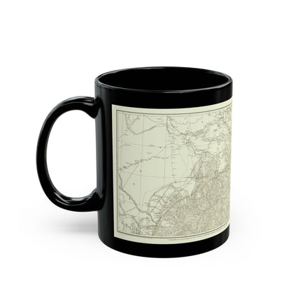 Asia - Kirin, Harbin, Vladivostok (1905) (Map) Black Coffee Mug-The Sticker Space