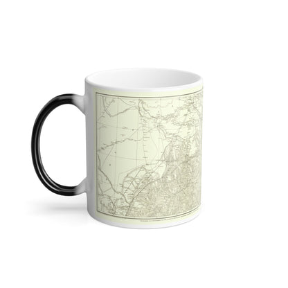 Asia - Kirin, Harbin, Vladivostok (1905) (Map) Color Changing Mug 11oz-11oz-The Sticker Space